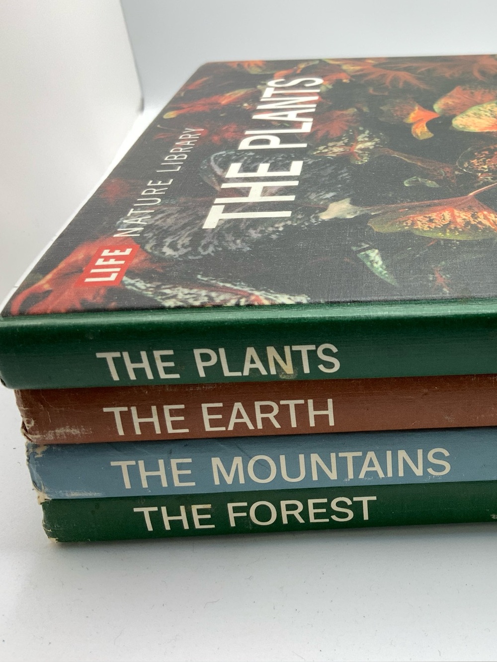 vintage LIFE nature library book set of 4 plants, mountains, earth, forest